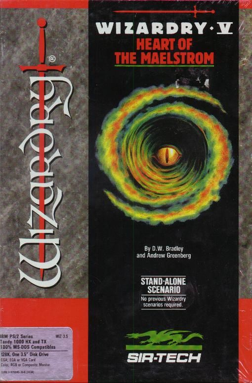 Wizardry I-II-III box art for Super Famicom